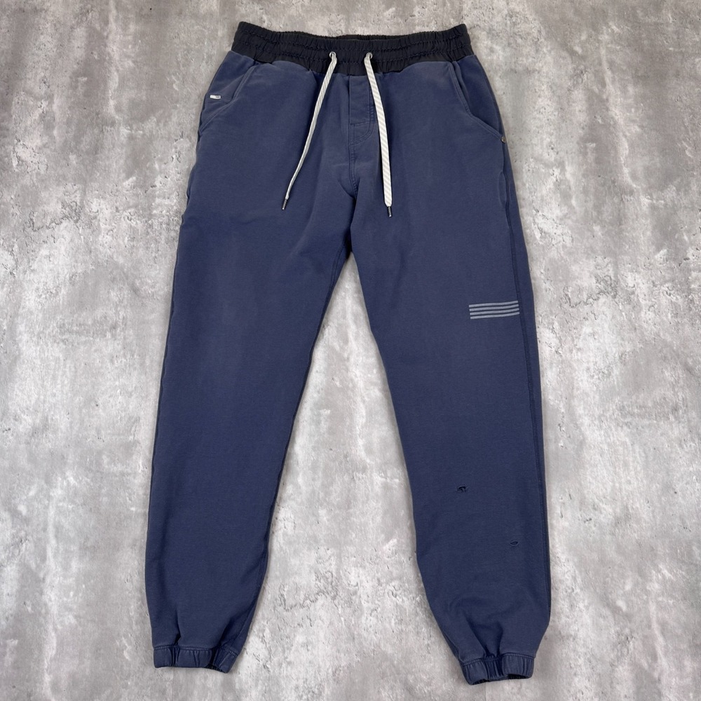 Vuori Balboa Joggers Pants Mens Small Blue Athletic Preppy Casual Performance